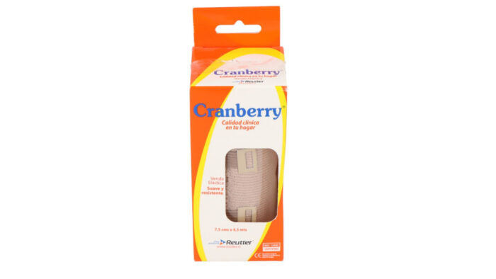 CRANBERRY VENDA ELASTICA PIEL 7.5 CM X 4.5 MT X 1 REUTTER