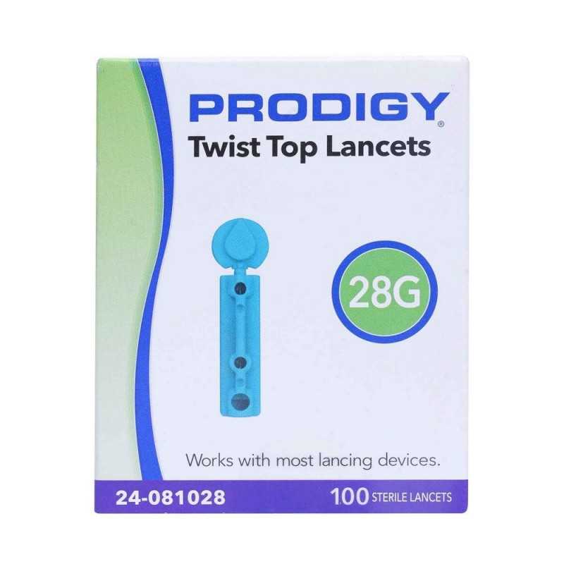 384840810280 LANCETAS DESECHABLES 28G X 100