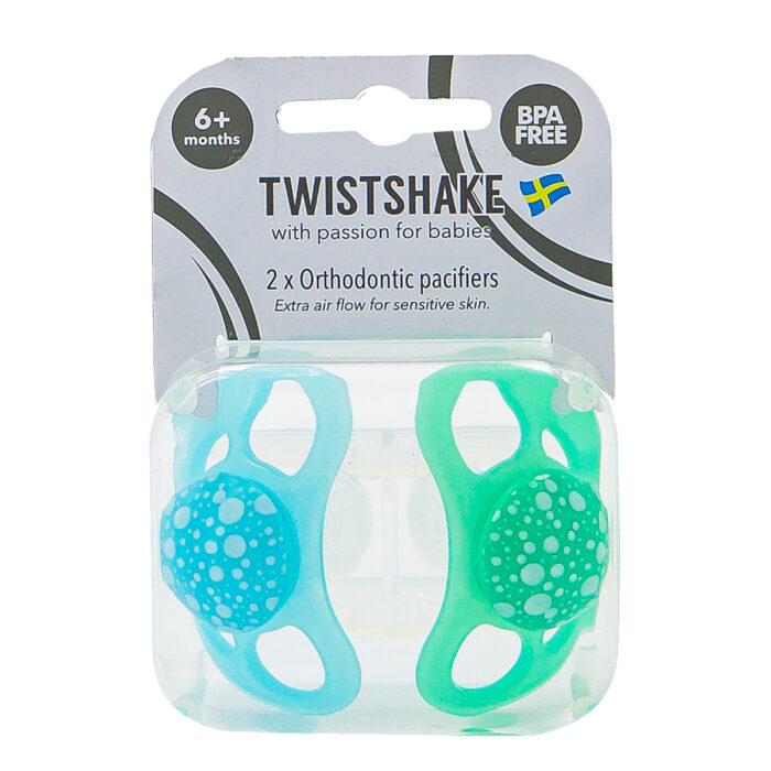 CHUPETE ENTRETENIMIENTO 6+M X 2 UN AZUL VERDE PASTEL TWISTSHAKE
