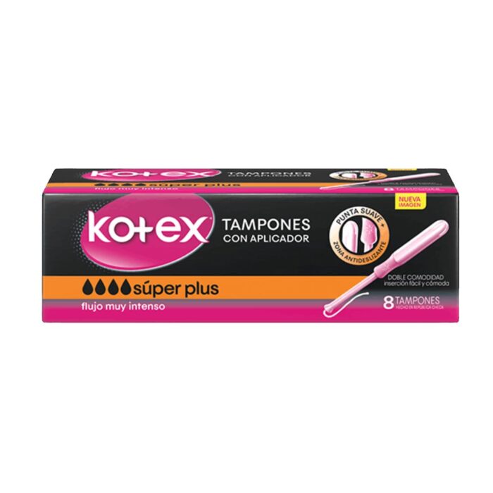 KOTEX TAMPONES SUPER PLUS X 8 UNIDADES