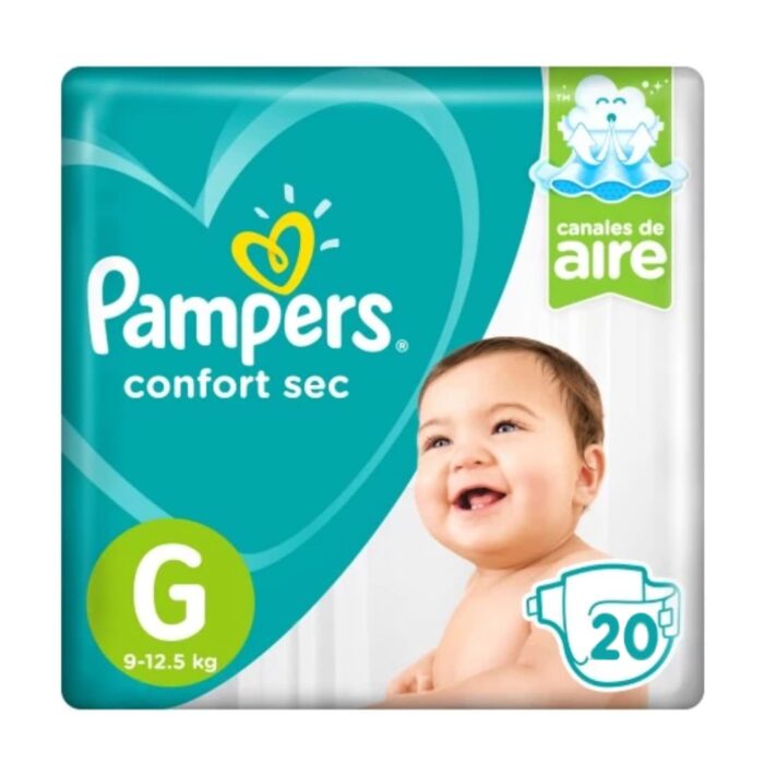 PAMPERS PAÑAL CONFORT SEC G X 20 UNIDADES