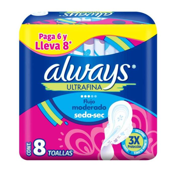 ALWAYS ULT/FINA C/ALAS X 8 UNID