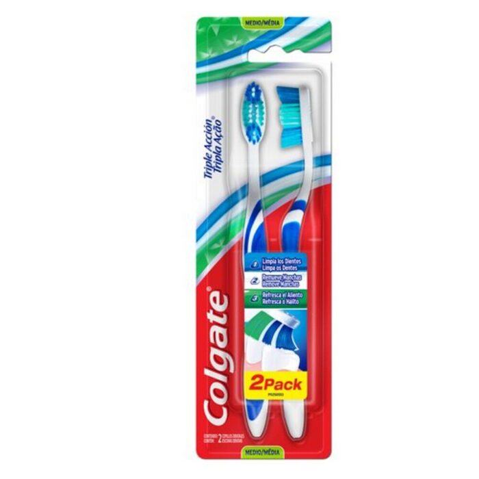 COLGATE CEPILLO DENTAL TRIPLE ACCION MEDIO 2 X 1