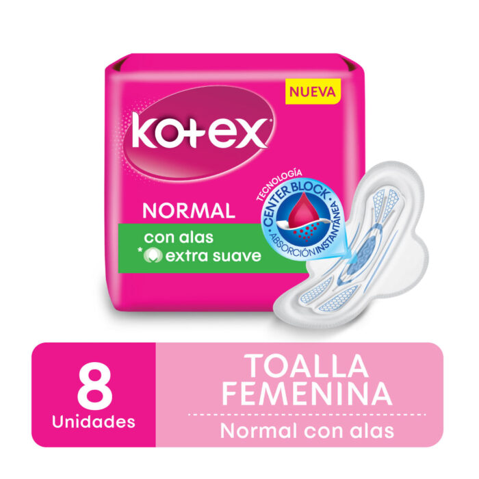 KOTEX NORMAL TELA C/A TOALLA X 8