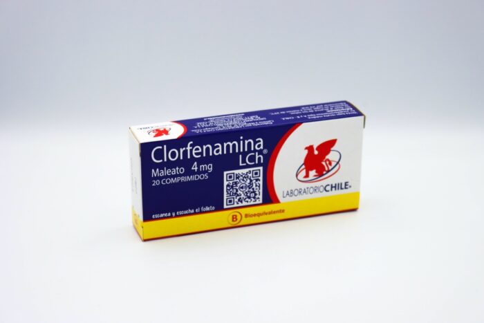 CLORFENAMINA COMPRIMIDOS 4 MG X 20