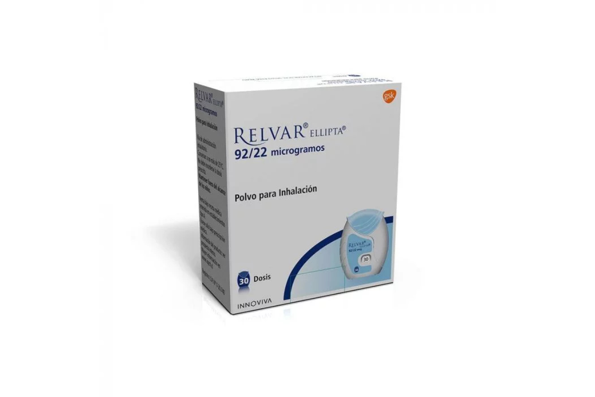 Relavar RELVAR ELLIPTA INHALADOR 92/22 MCG/DOSIS X 30 DSS - Farmacias Roraima
