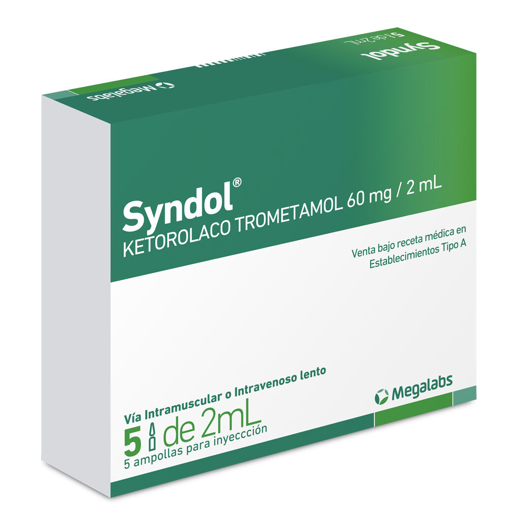 SYNDOL AMPOLLA 60MG/2ML X 5 - Farmacias Roraima