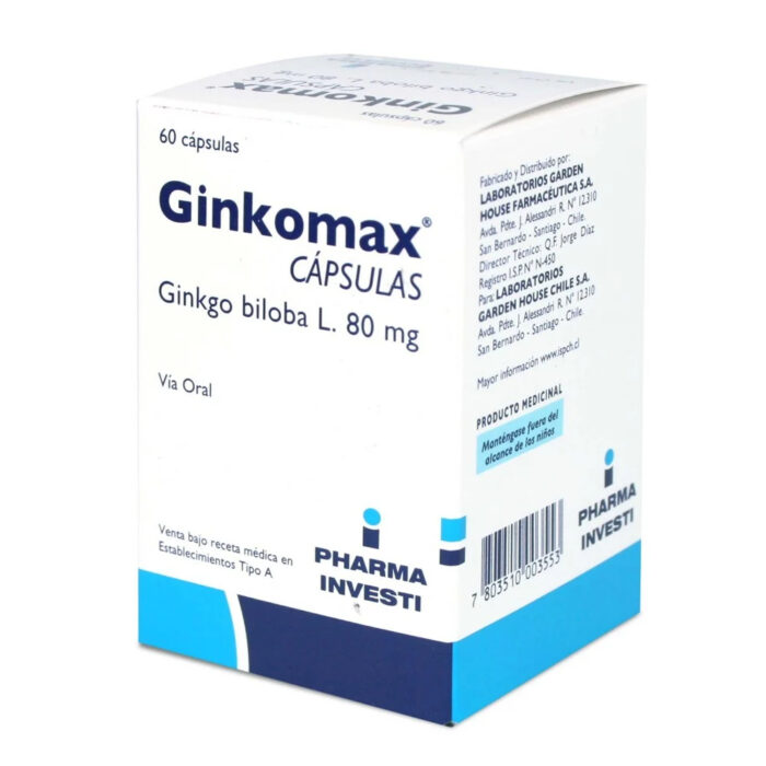 GINKOMAX CAPSULAS 80 MG X 60