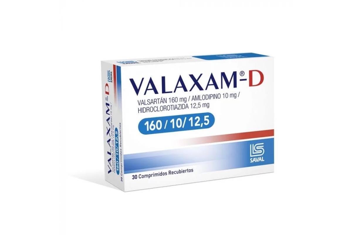 7800060148697 VALAXAM-D COMPRIMIDOS 160/10/12,5 MG X 30
