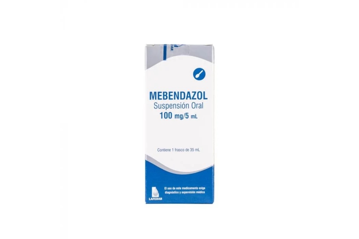 7800086795202 MEBENDAZOL SUSPENSION 100 MG/5ML X 35 ML
