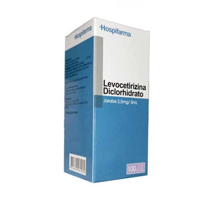 LEVOCETIRIZINA JARABE 2,5/5 MG X 100 ML