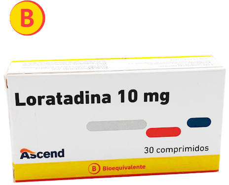 7804650883081 LORATADINA COMPRIMIDOS 10 MG X 30