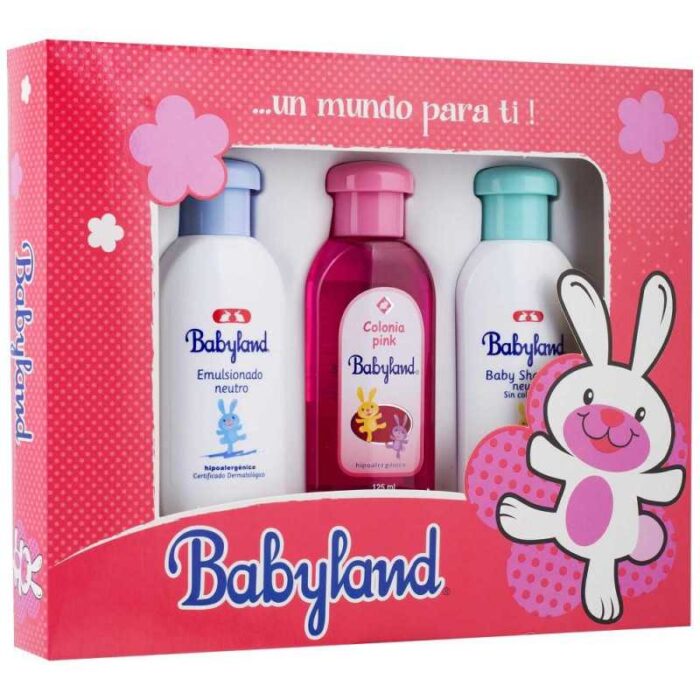 BABYLAND ESTUCHE SIMPLE PINK SH + COL + EMUL