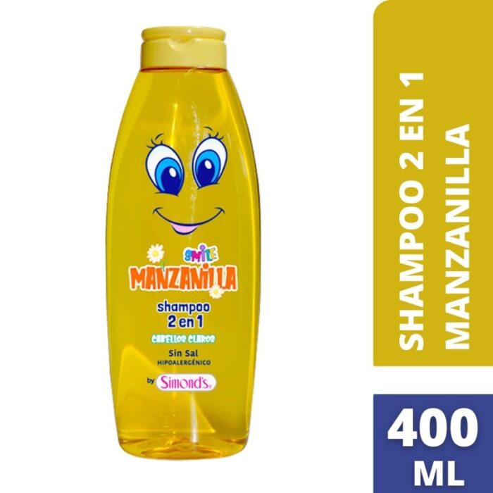 SIMONDS SHAMPOO SMILE KIDS MANZANILLA 2 EN 1 X 400 ML