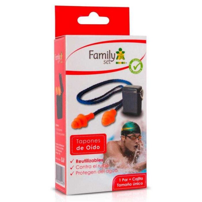 FAMILY SET TAPONES DE OIDOS AGUA + ESTUCHE
