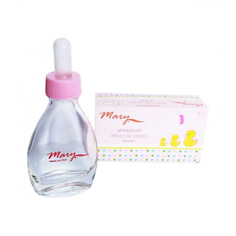 7805854000434 MAMADERA PATITO DE VIDRIO ROSADO