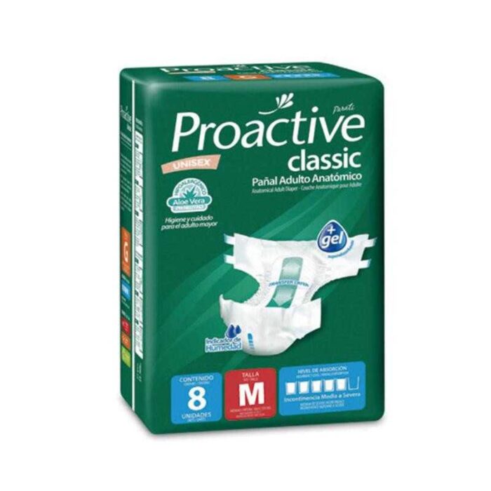 PROACTIVE PAÑAL ADULTO MEDIANO X 8 UNIDADES