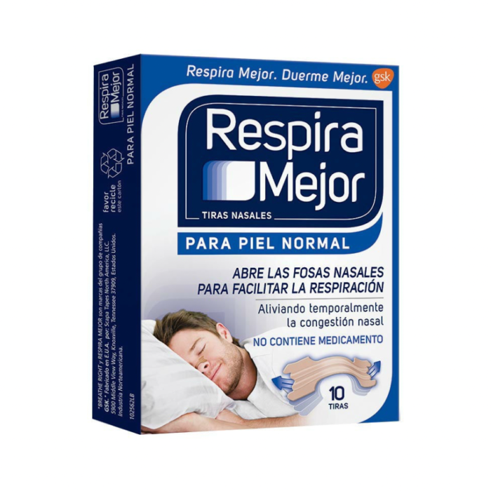 RESPIRA MEJOR PIEL NORMAL TIRA X 10