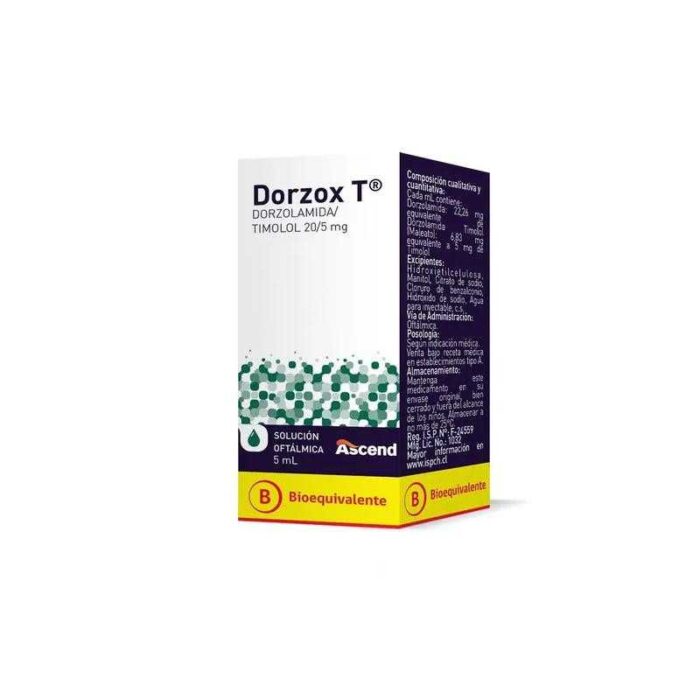 DORZOX T SOLUCION 20 MG/5MG X 5 ML