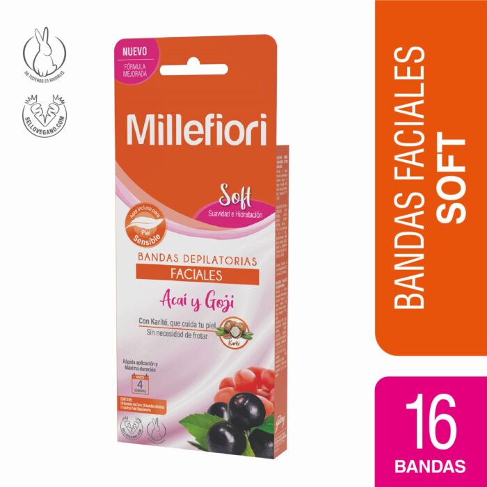 BANDAS FACIALES SOFT CON ACAI Y GOJI X 16 UND