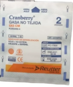GASA NO TEJIDA 5 X 5 CM X 2 UNIDADES