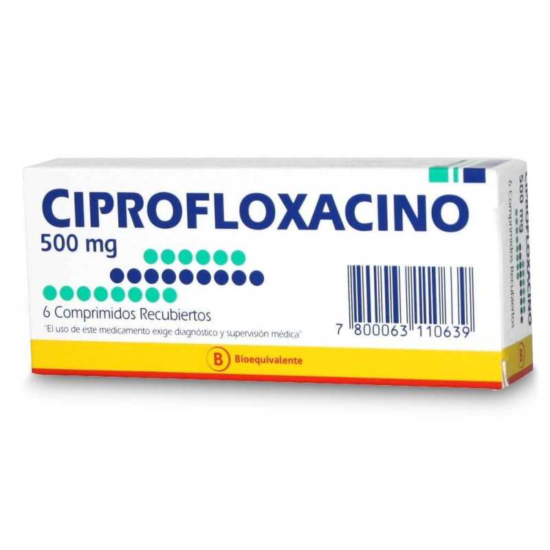 7800063110639 CIPROFLOXACINO COM 500 MG X 6 (MINT)
